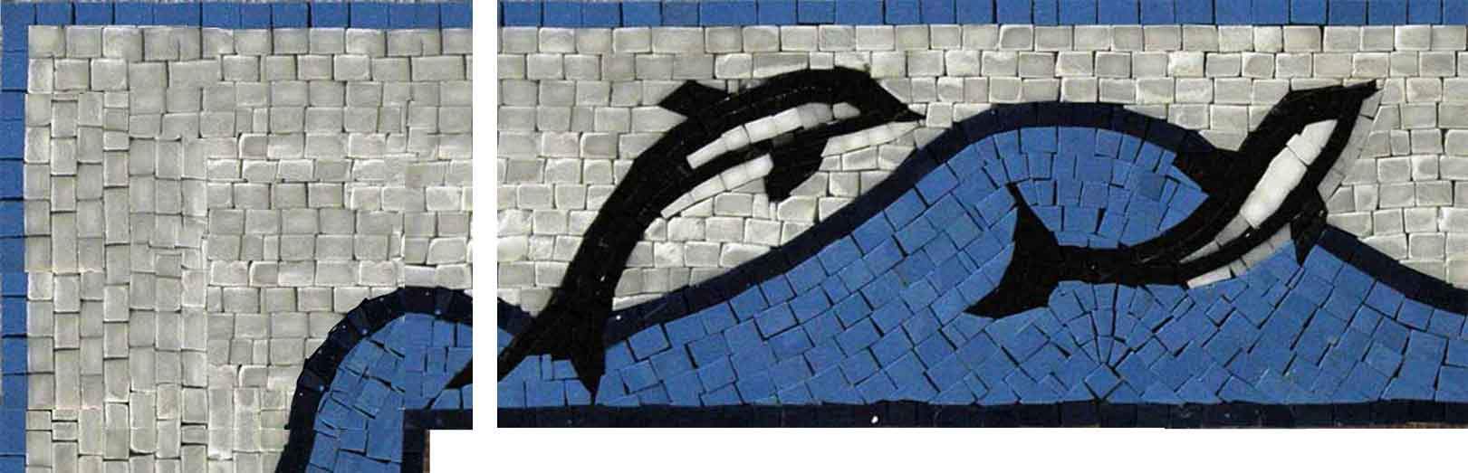 Mosaic Corner - Dolphins
