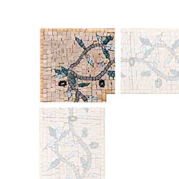 Corner Mosaic Art - Olive Twigs