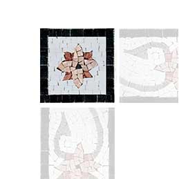 Floral Marble Mosaic Listellos