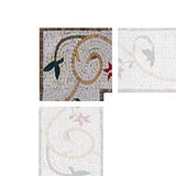 Marble Mosaic Corner - Floral