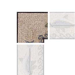 Mosaic Corner - Nautical Dolphins