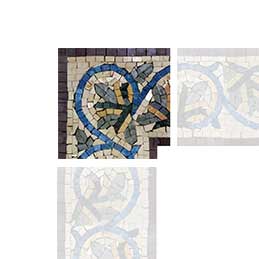 Mosaic Stone Corner Art - Colorama