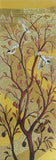Mosaic Mural - Gold Tree with Birds