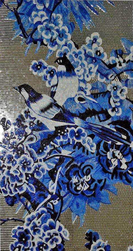 Mosaic Artwork - Roaming Birds