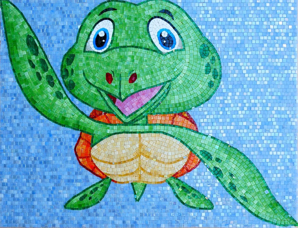 Trippy the Turtle - Comic Mosaic