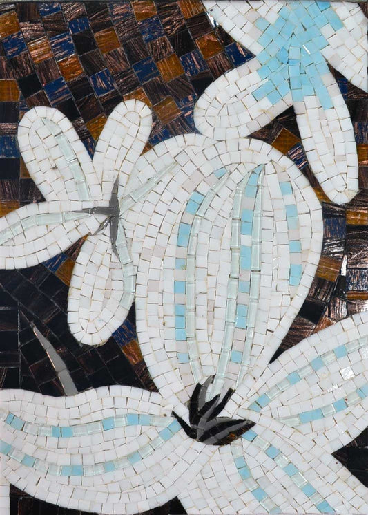 Mosaic Tile Art - Mosaic Lilies