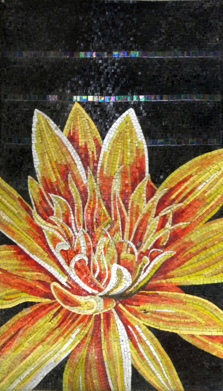 Mosaic Wall Art - Lotus Flower