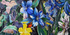 Floral Mosaic Art - Multicolor Glass
