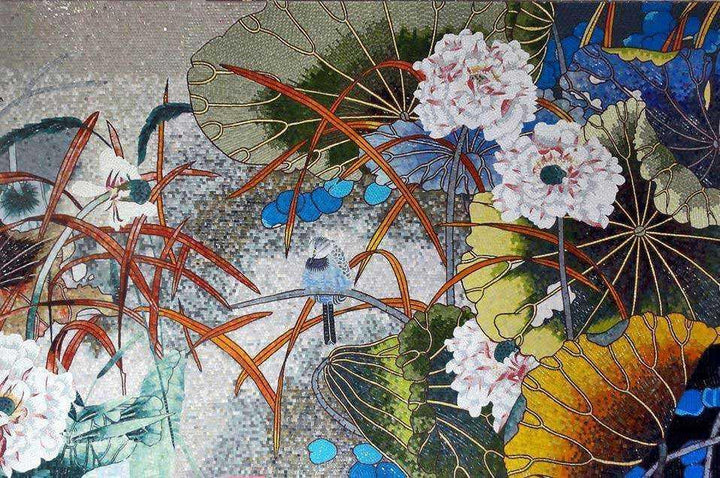 Glass Mosaic Artwork - Vivid Garden