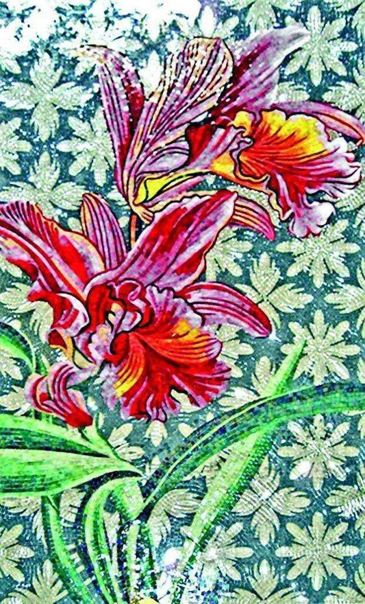 Mosaic Tile Art - Phoenix Flower