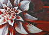 Artistic Mosaic Artwork - Blood Flower