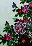 Glass Mosaic Mural - Butterflies on Flowers