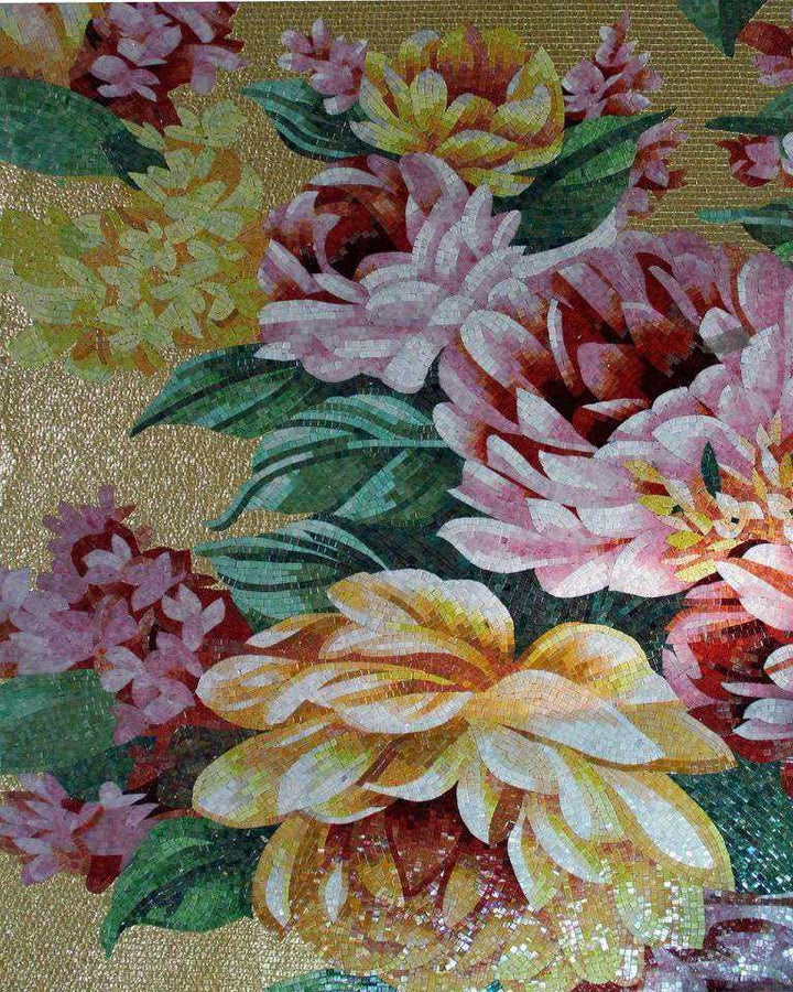 Mosaic Art Ideas - Pastel Blooms