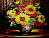 Flower Mosaic Art - Sunflowers