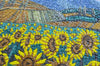 Sunflower Field Van Gogh Reproduction - Glass Mosaic Art