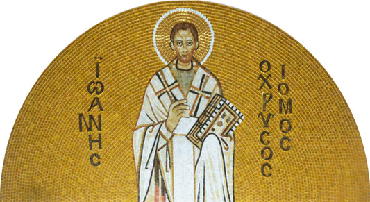 Saint John Chrysostom - Glass Mosaic Mural
