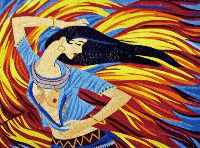 Mosaic Art - Princess Jasmine from Aladdin""