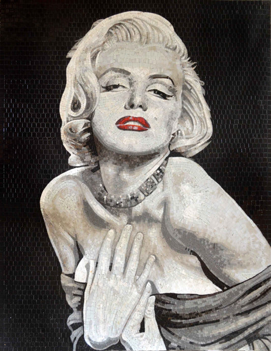 Marilyn Monroe Glass Mosaic Handmade Art Wall