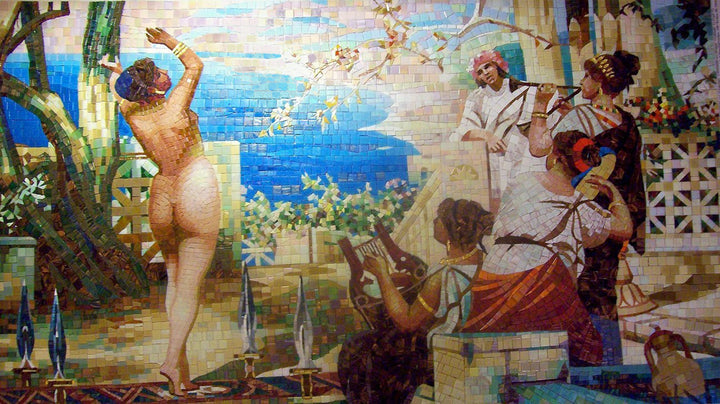 Mosaic - Dancing Woman Scene