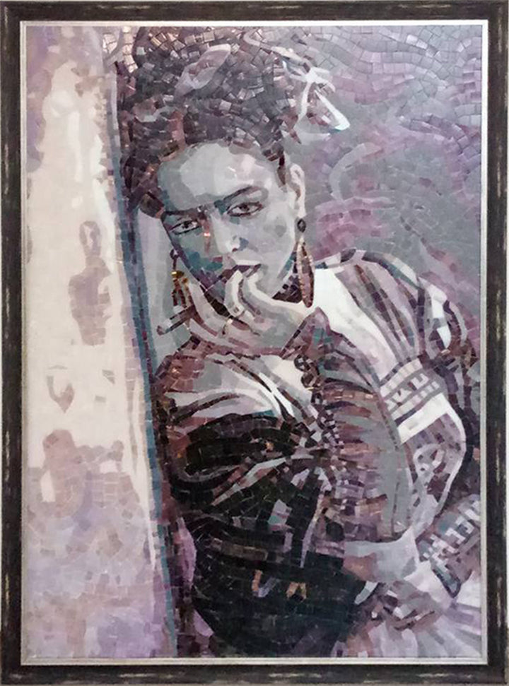 Frida Kahlo Glass Mosaic