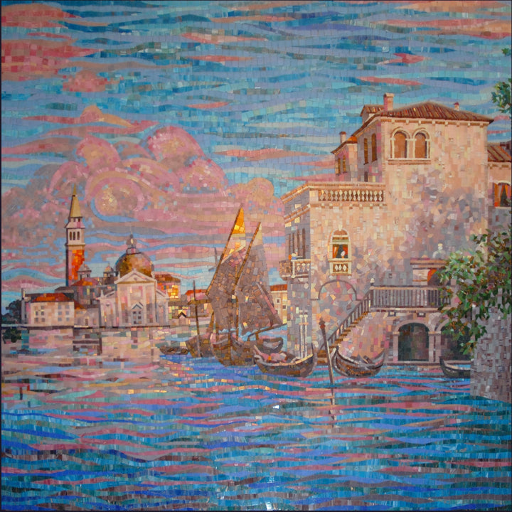 Mosaic Design - Scenes from a Venetian canal