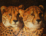 Baby Cheetahs - Animal Mosaic Art