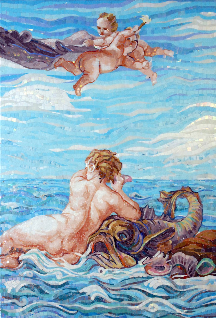 Angels at Sea - Mosaic Art