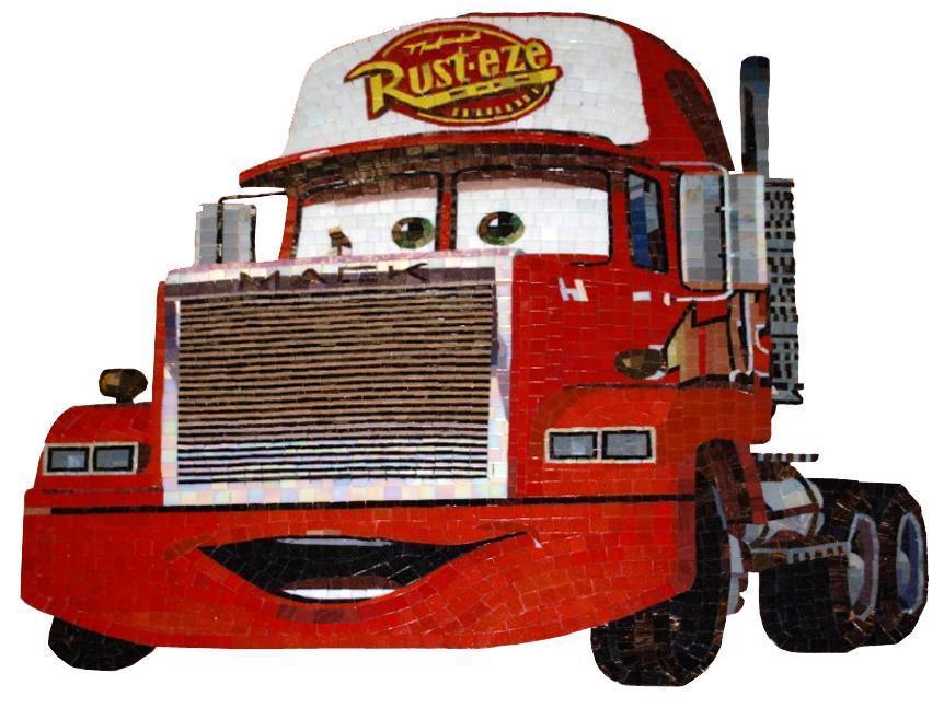 Mack Hauler Truck Mosaic