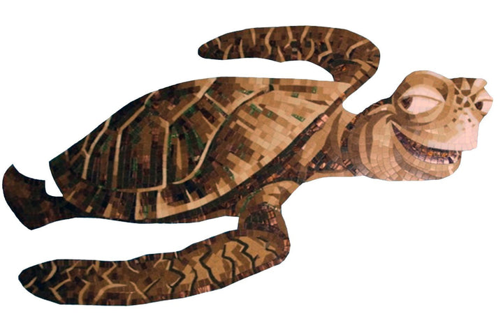 Adorable Sea Turtle Mosaic