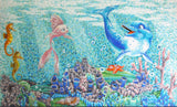 Sea Creatures Mosaic Art