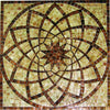 Geometric Flower Mosaic Art