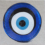 Evil Eye Glass Mosaic Artwork