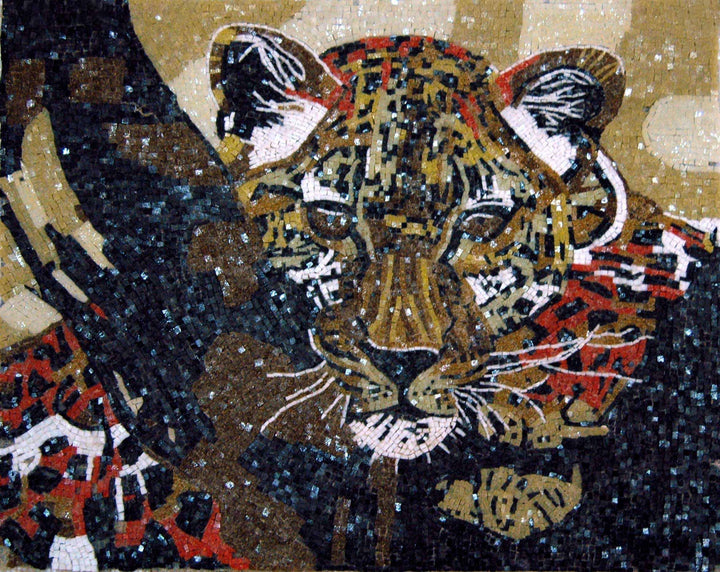 Figurative Glass Mosaic - The Tiger