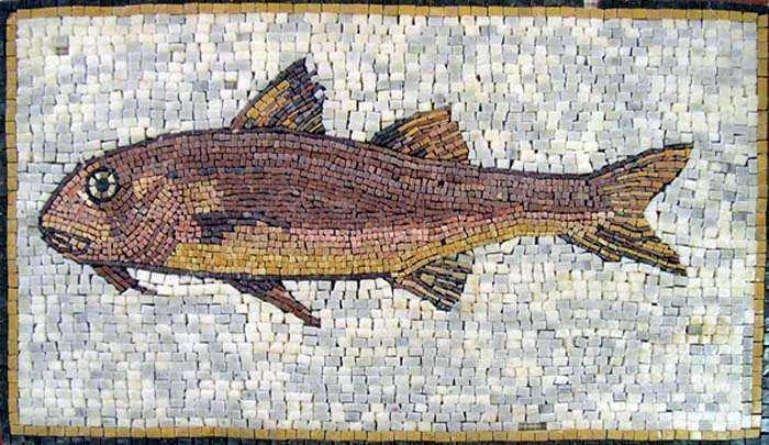 Fish Mosaic Brown