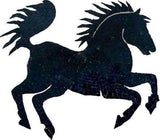 Marble Art - Black Mosaic Horse