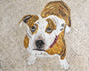 Marble Mosaic Mural - Pet Dog