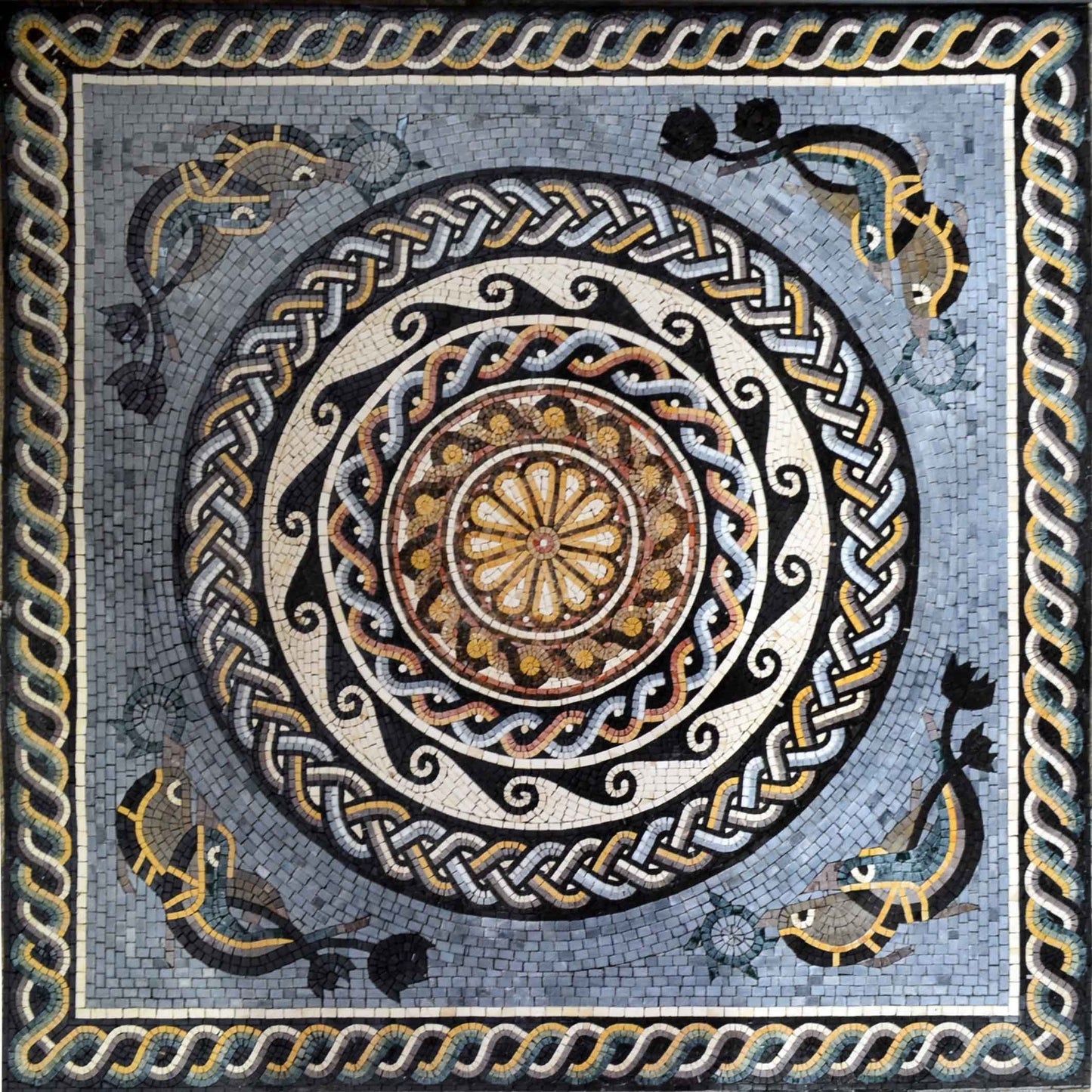Nautical Design Mosaic Stone Art