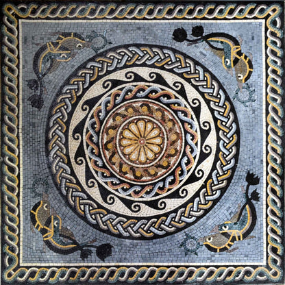 Nautical Design Mosaic Stone Art
