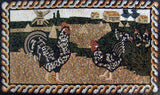 Mosaic Kitchen Backsplash- Hen