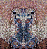 Mosaic Artwork - Two Peafowls
