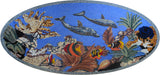 Nautical Life Mosaic Marble