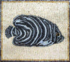 Black and White Fish Mosaic