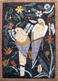 Contemporary Mosaic Art - Figurative Parrots