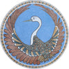 Peacock Medallion II - Mosaic Art