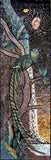Mosaic Tile Art - Twilight Peacock