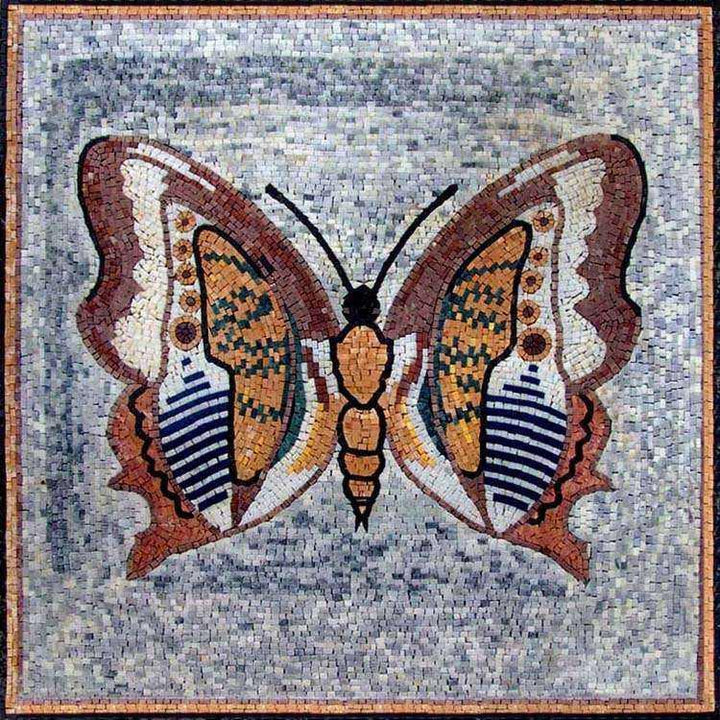 Marble Mosaic Artwork - Butterfly