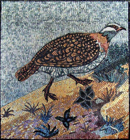 Stone Mosaic Art - Pearl-Hen