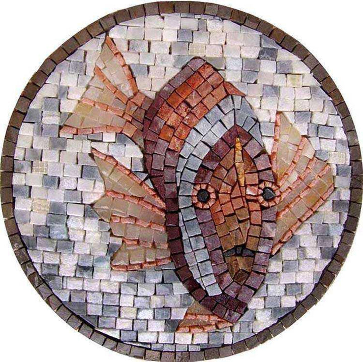 Fish Medallion Mosaic