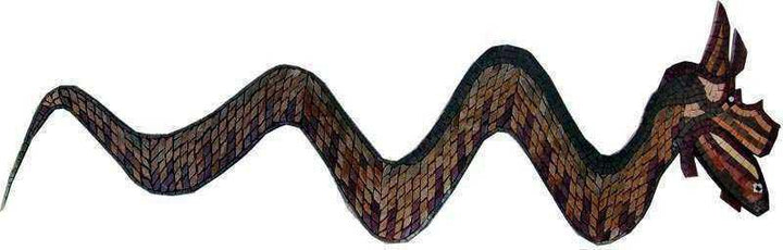 Sea Serpent Mosaic Art