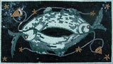 Duo Fish Mosaic Mural